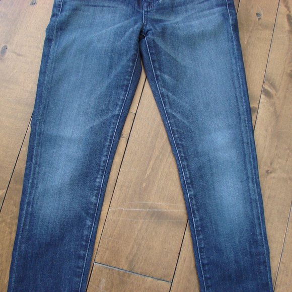 7 For All Mankind Jeans Roxanne Straight Leg Ankle Jeans Stretch Size 25 - Picture 6 of 13